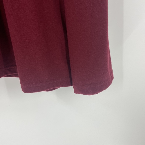 Cato burgundy cotton blend basic long sleeve top - Picture 8 of 14